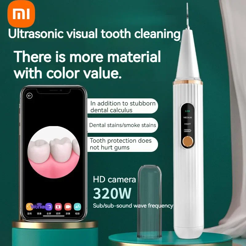 

Xiaomi Visual Ultrasonic Scaler Electric Oral Irrigator Home Dental Calculus Remover Dental Stains Teeth Whitening Dental Scaler