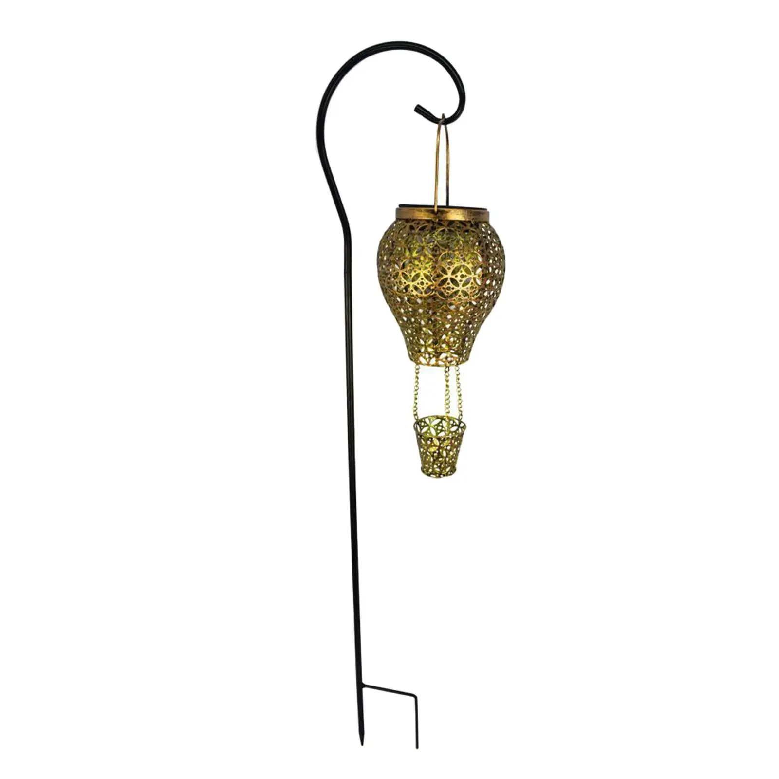 LandscapeHot Air Balloon Lantern Solar Ground Garden Light Landscape Lamp