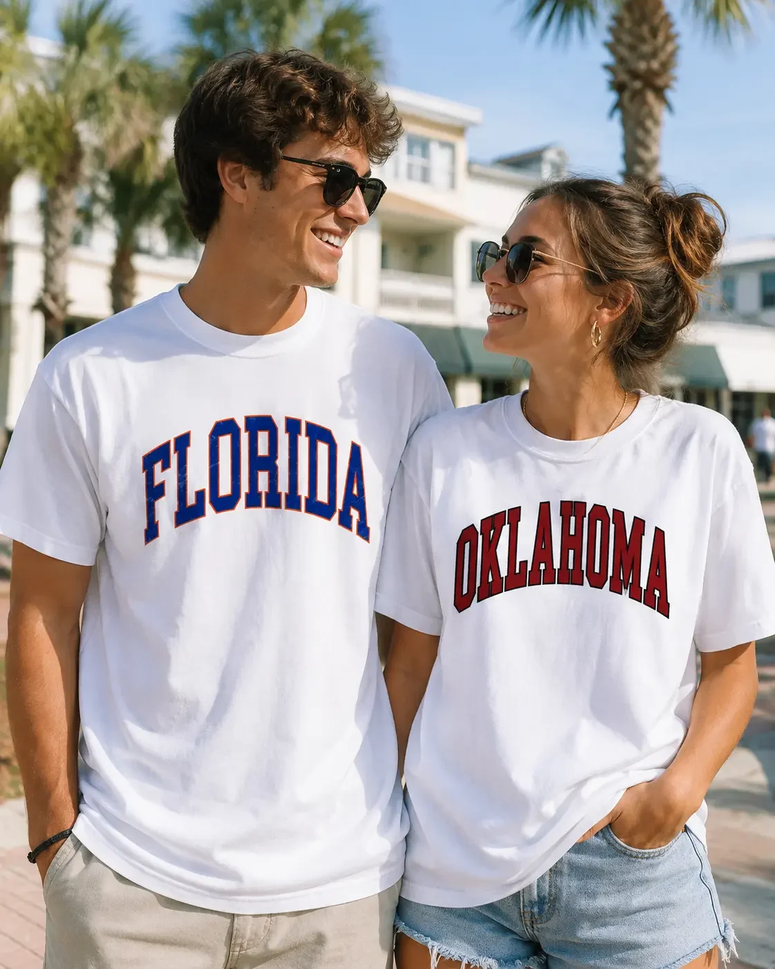 Vintage Varsity College T Shirt White Comfy T Shirt