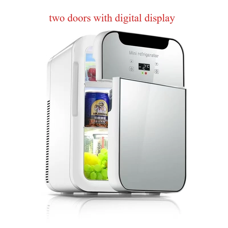 20L 12V/220V Dual power Car Refrigerator With LED Display, 1-door/2-door,1-core/2-core for choose Portable Mini car/home Fridge