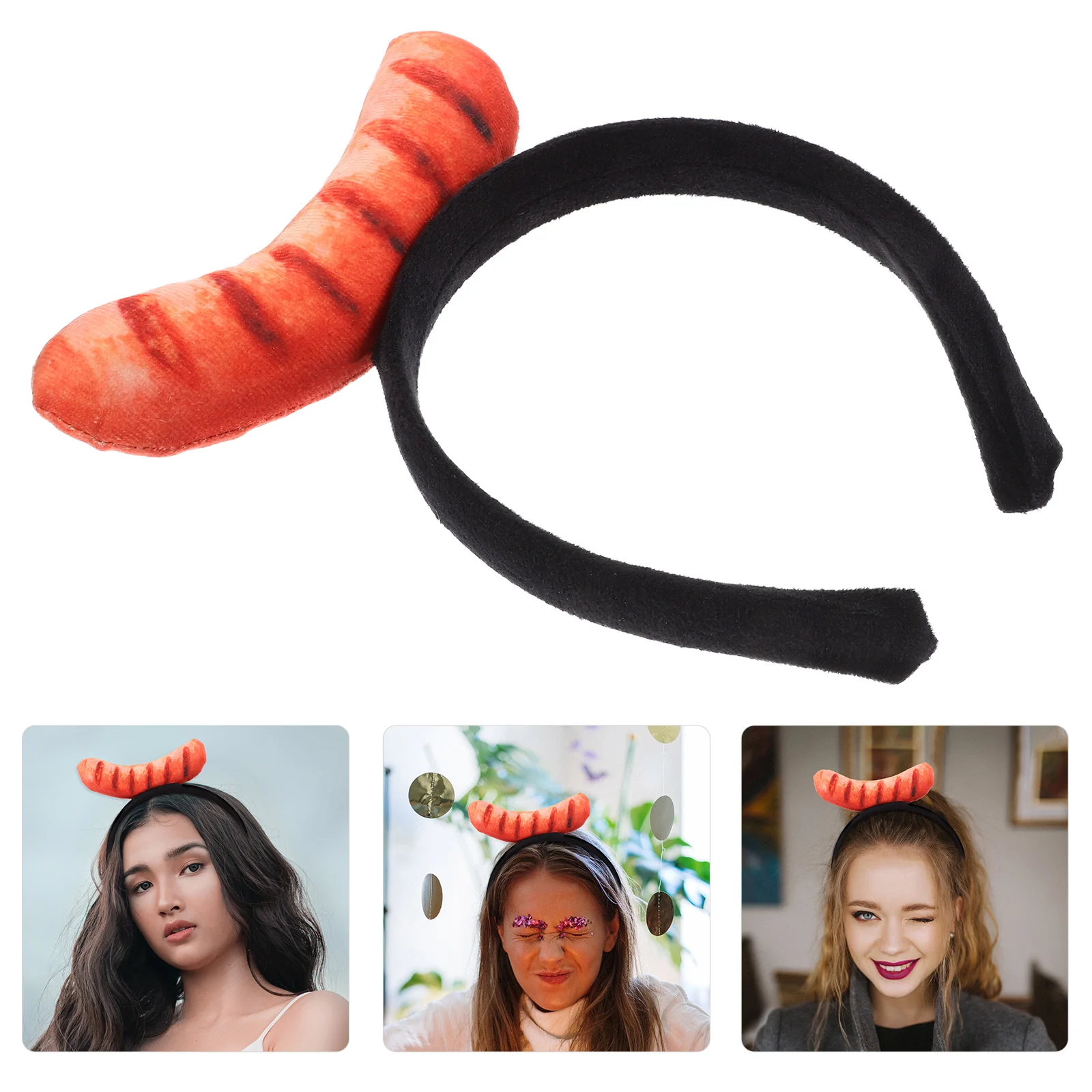 Imitation Food Headband Festival Cosplay Simulation For Party Headwear Hair Hoops