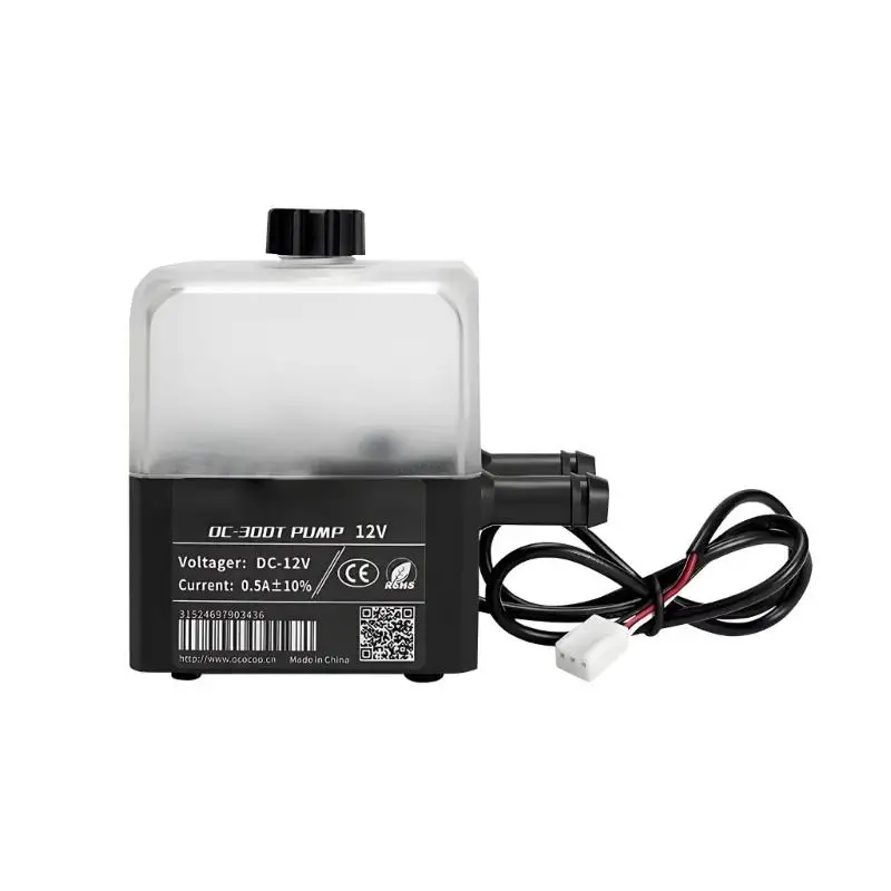 Y1UB Silents 300T Water For PC Liquid Cooling System 300L/H Flows Rate 1.9M Head With Rubber Shock Absorbing Base And LED