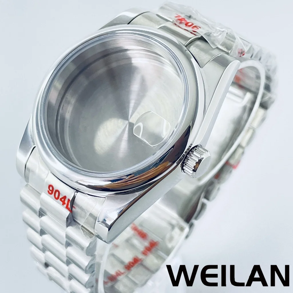 

36 мм, 40 мм для NH34, NH35, NH36, NH70, NH72, ETA 2824, PT5000, искусство с браслетом В президентском стиле, сапфировое стекло, хрусталь подходит