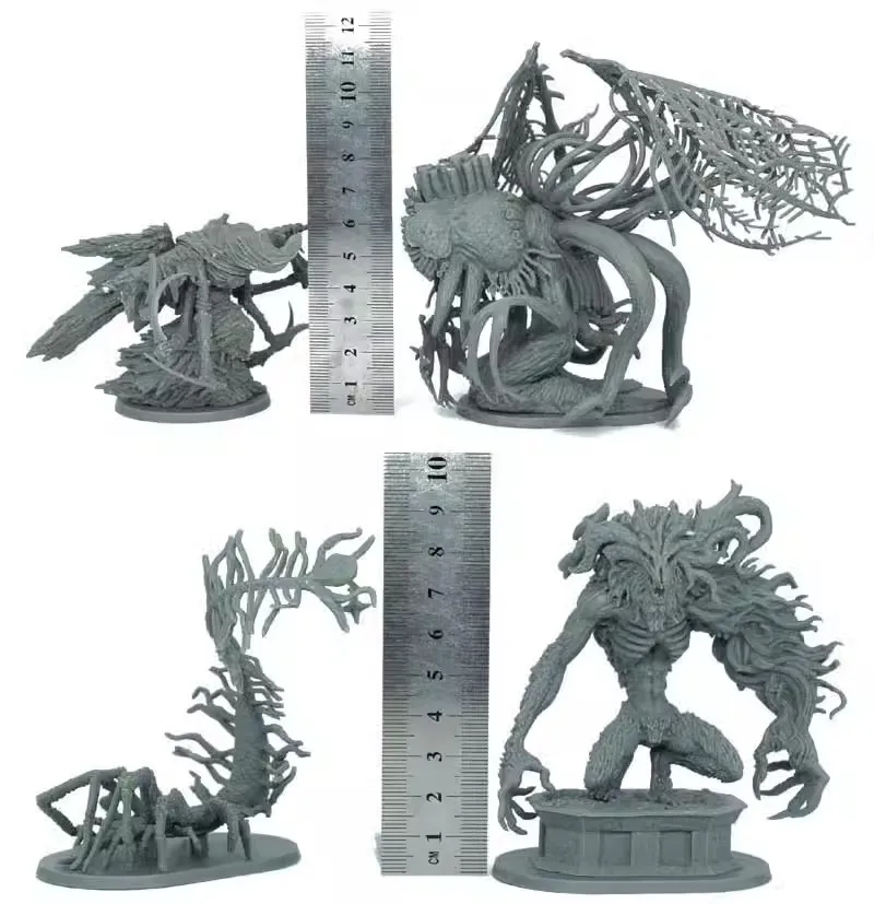 TRPG BBG board game Blood miniatures monsters enemies BOSSES forbidden forest boar holy staff beast bishop mage priest figures