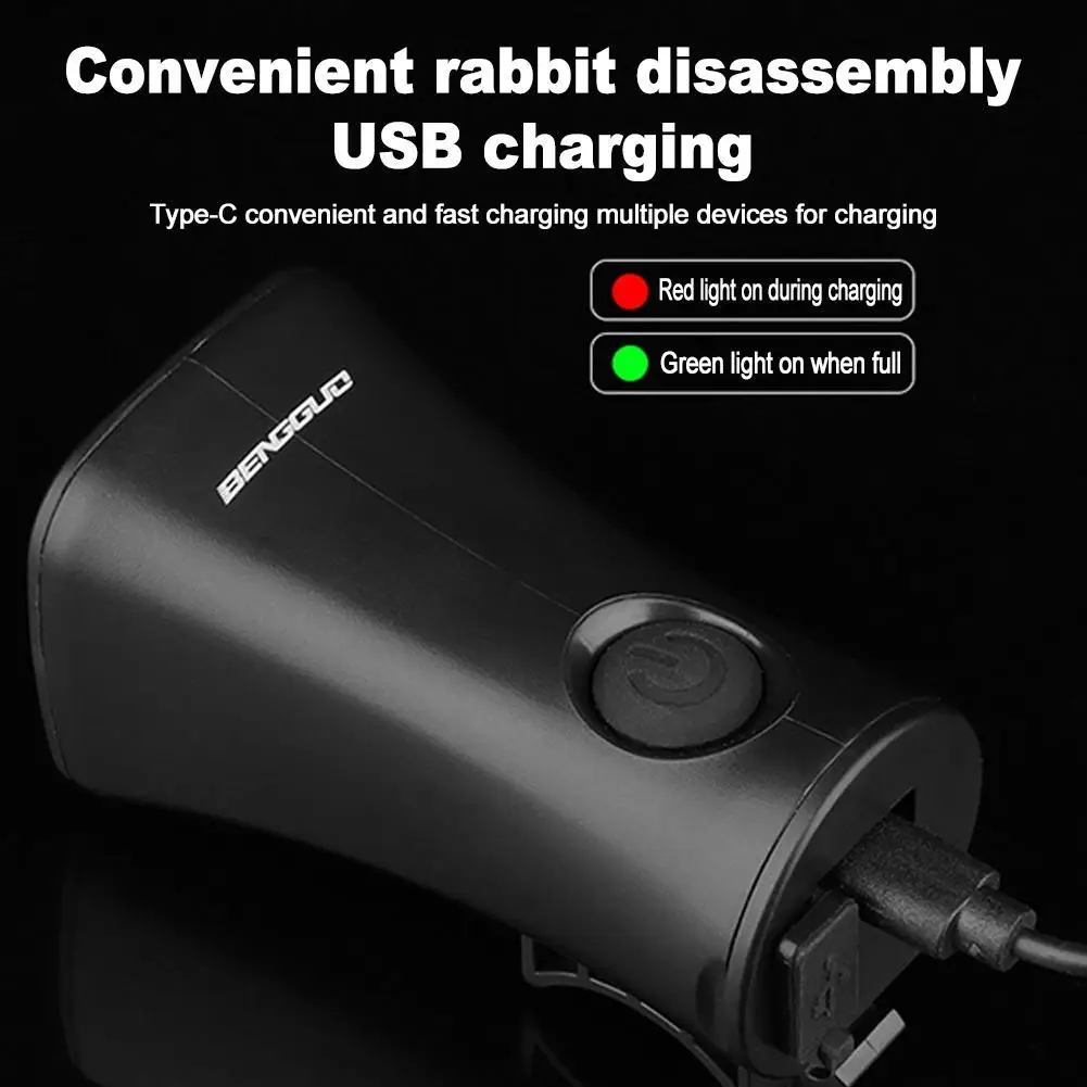 جرس إلكتروني للدراجة من النوع c قابل لإعادة الشحن 120 ديسيبل ملحقات الدراجة النارية بوق الدراجات إنذار سكوتر بصوت عال B0l5 #6