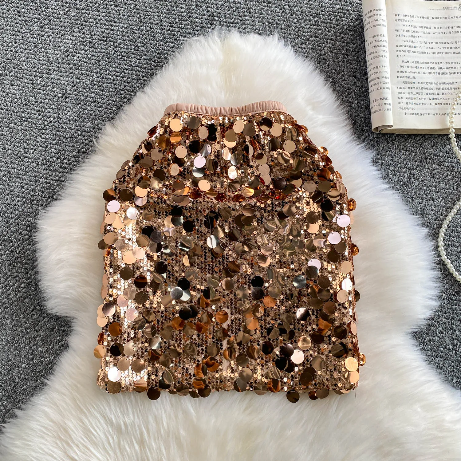 

Женская сексуальная короткая юбка с блестками и высокой талией, модная винтажная роскошная юбка для дня рождения, готическая весенне-летняя одежда