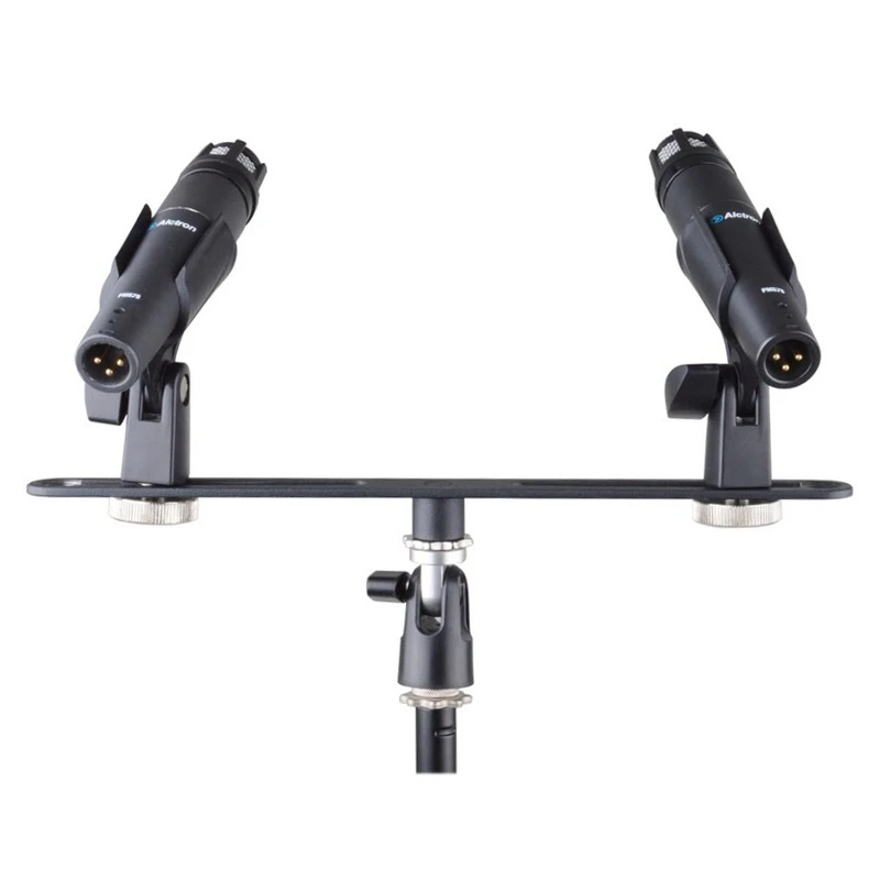 Alctron MAS020 Double Microphone Stand Stereo Recording Dual Microphone Stand