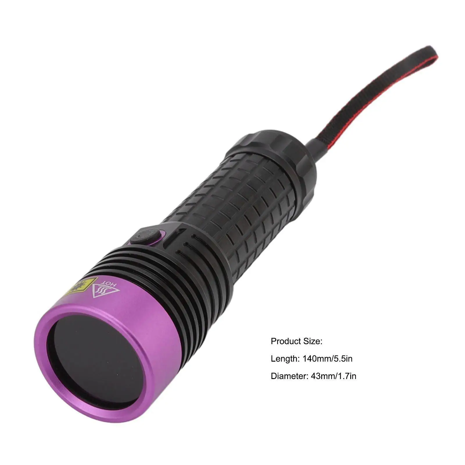 LED UV Torch 365NM Purple Light Flashlight for banknote Detection & Authenticity Verification