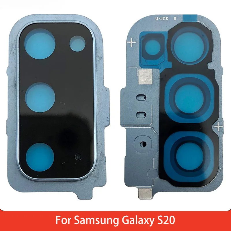 Back Camera Glass Lens for Samsung Galaxy S20 Rear Back Camera Glass Lens With Frame Replacement Parts
