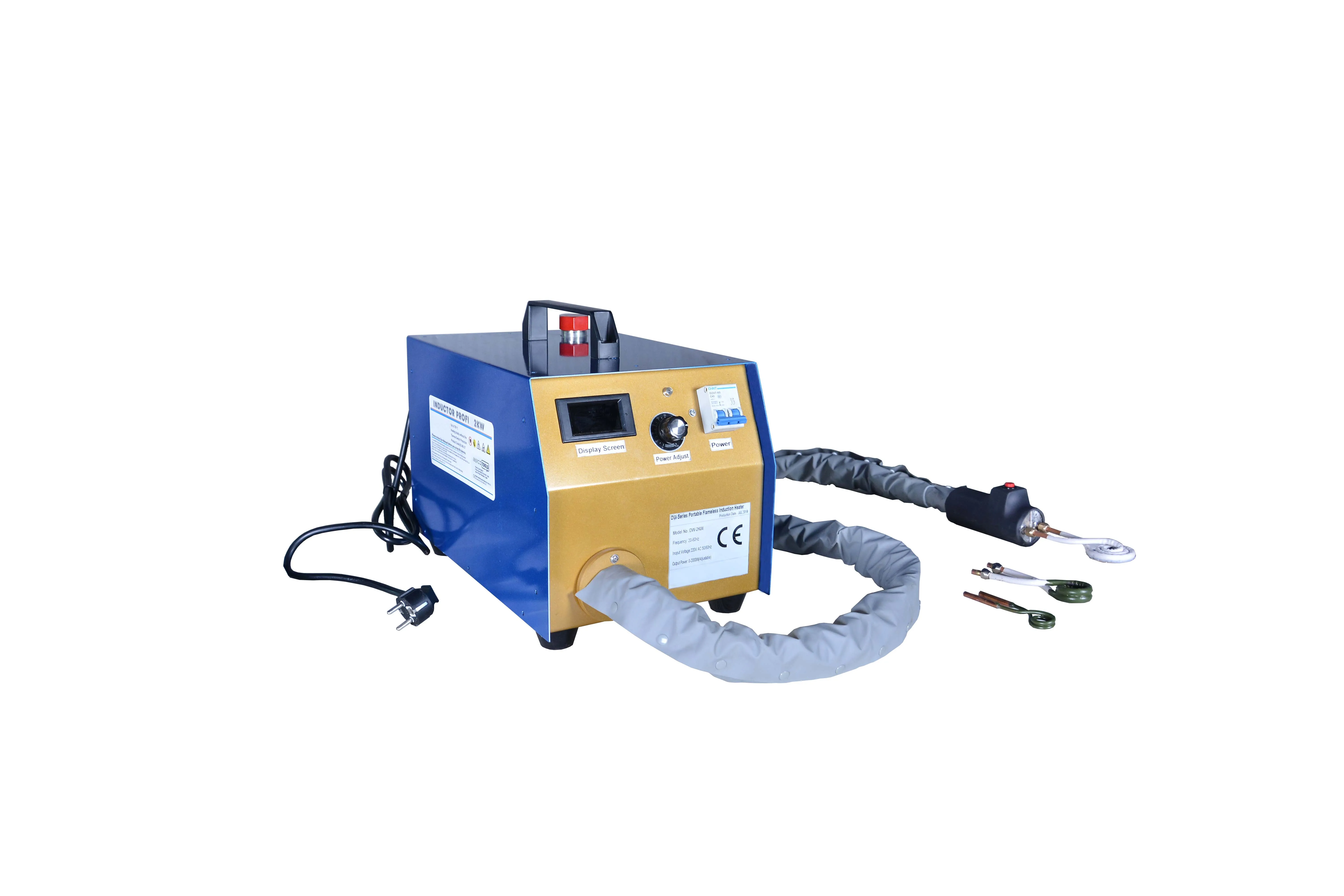 DW-2KW Portable Induction Heater - Handheld Flameless Heating Machine for Copper Tube Brazing Bolt Nut Removal 6