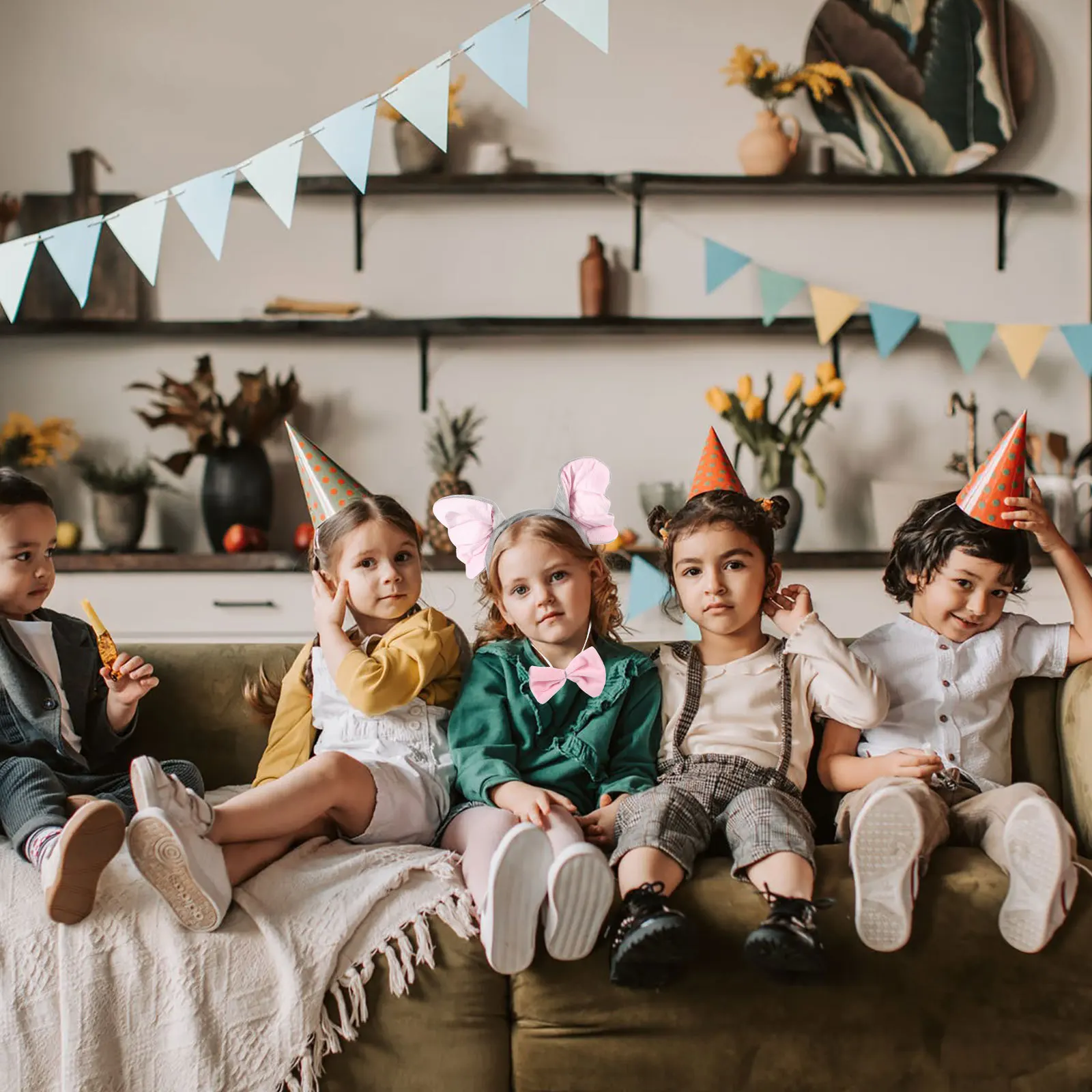 1 مجموعة الفيل زي عقال مجموعة الحيوان تأثيري اكسسوارات الزخرفية الأنف الذيل ربطة القوس فيونكة قفازات خفيفة الوزن صور الدعائم الطرف