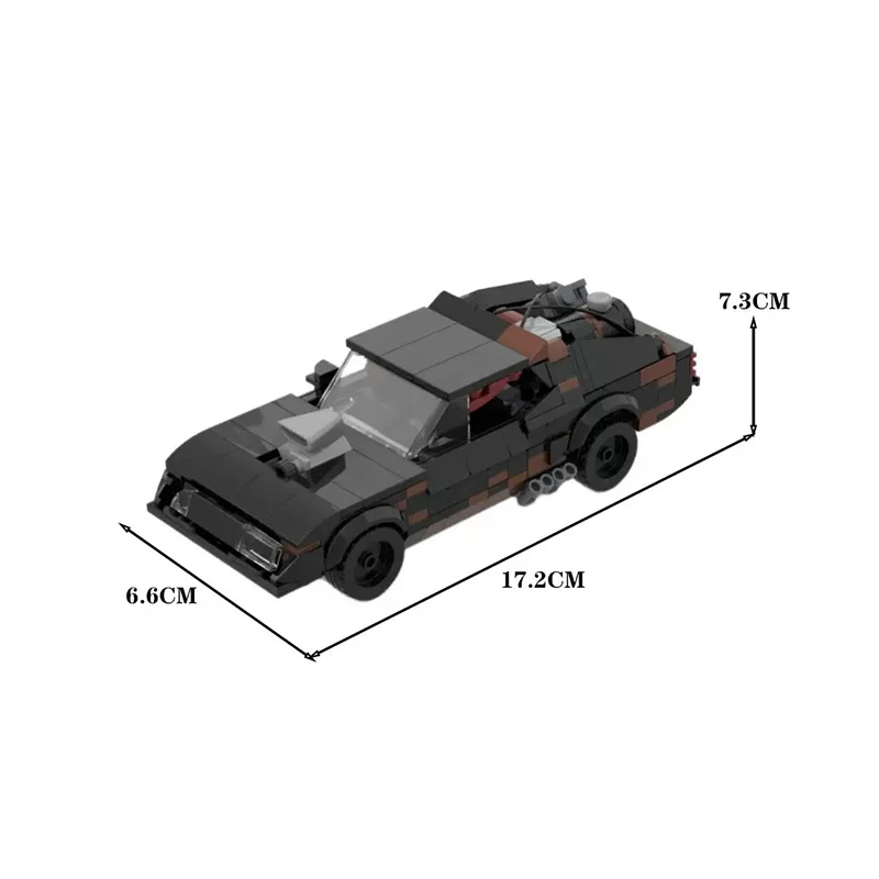 MOC Bricks Technical Car Movie Mad Max V8 Model Building Blocks Interceptor Muscle Car 8 stud Vehicles Puzzle Toys Children Gift