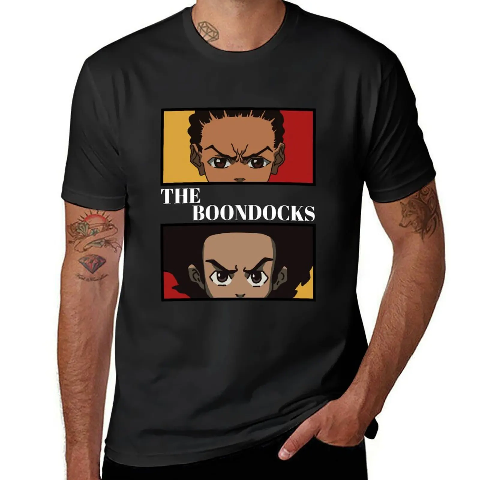 The Boondocks T-Shirt new edition summer top men clothing