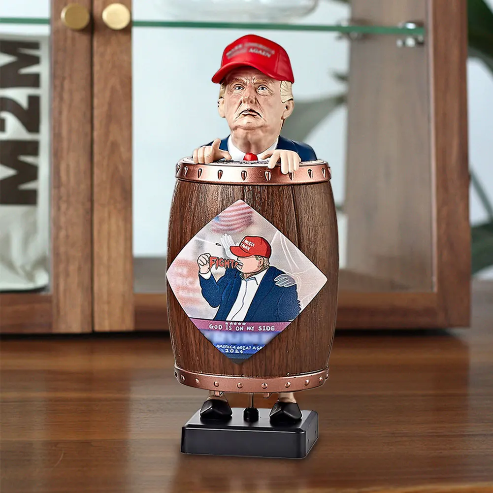 Donald Trump Funny Cigarette Holder Donald Trump Collectibles Creative Spoof Cigarette Box for Christmas Party Home Decor