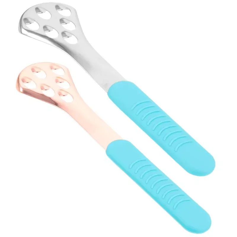 Clean Tongue Scraper Tongues Remover Halitosis Tongue Coating Oral Care Tongue Scraping Brush Stainless Steel Oral Cleaner Tools