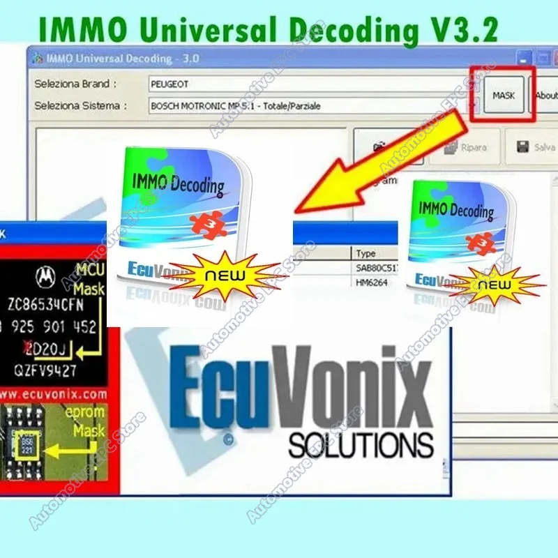 2026 hot selling newest  for EcuVonix 3.2 IMMO Universal Decoding V3.2 Remove IMMO Off with Keygen Unlimited Crack  Send link