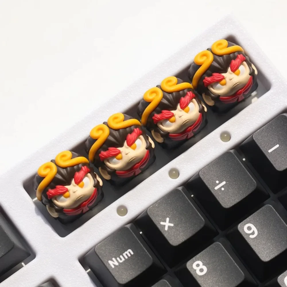 WUKONG Artisan Keycap Original Cute 3D Resin Keyboard Cap 1U Custom Handmade Anime Gaminng Key Cap for Mechanical Keyboard Gift