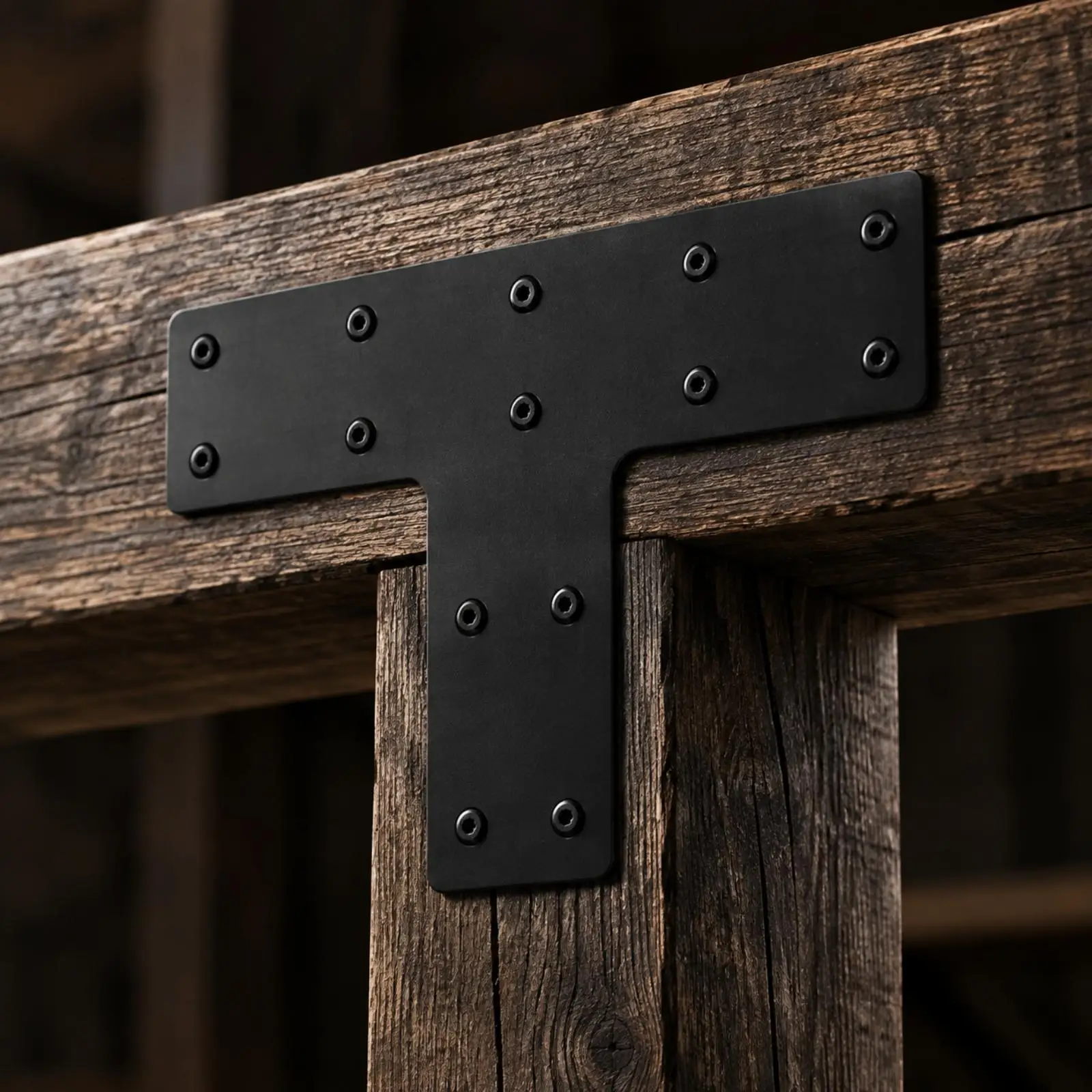 Multi Hole Steel L Bracket for Wood Framing Pavilion Pergola Building Heavy Duty Structural Support