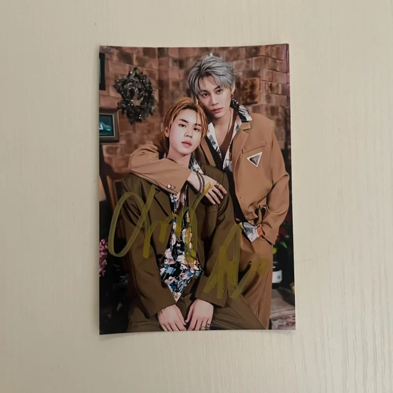 Bounprem Boun Noppanut Prem Warut صور موقعة للتلفزيون التايلاندي Revamp The Series Drama Stills صورة توقيع مكتوبة بخط اليد