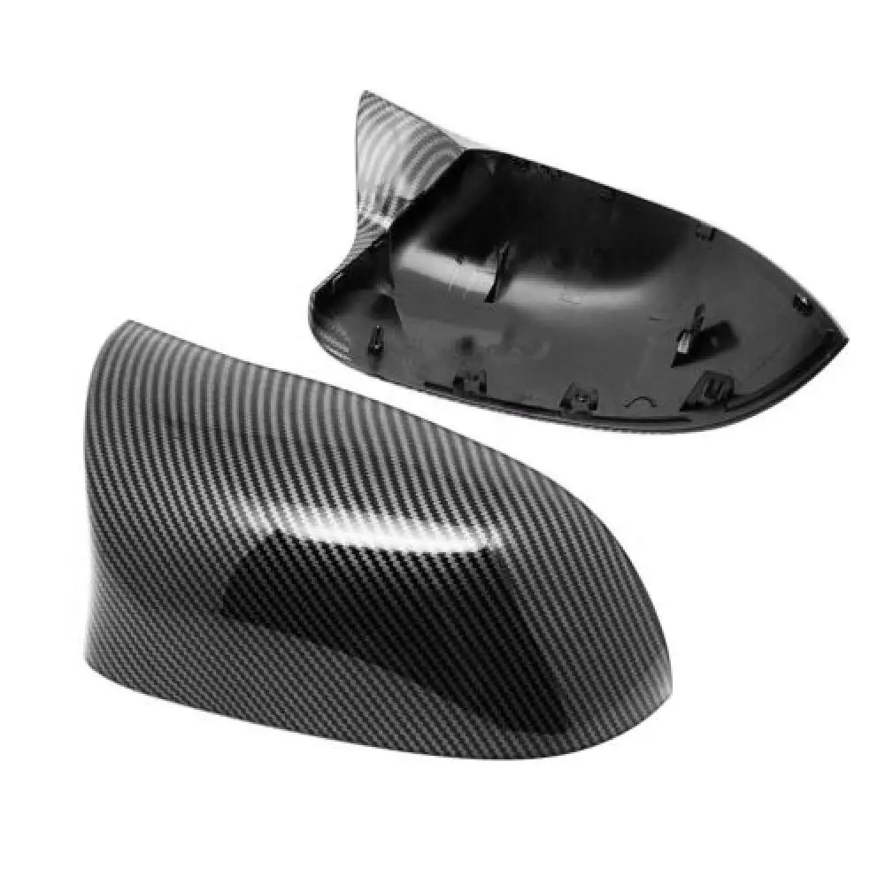 

2x Side Rearview Mirror Caps Wing Mirror Cover Carbon Fiber Style For BMW X3 F25 X4 X5 F15 X6