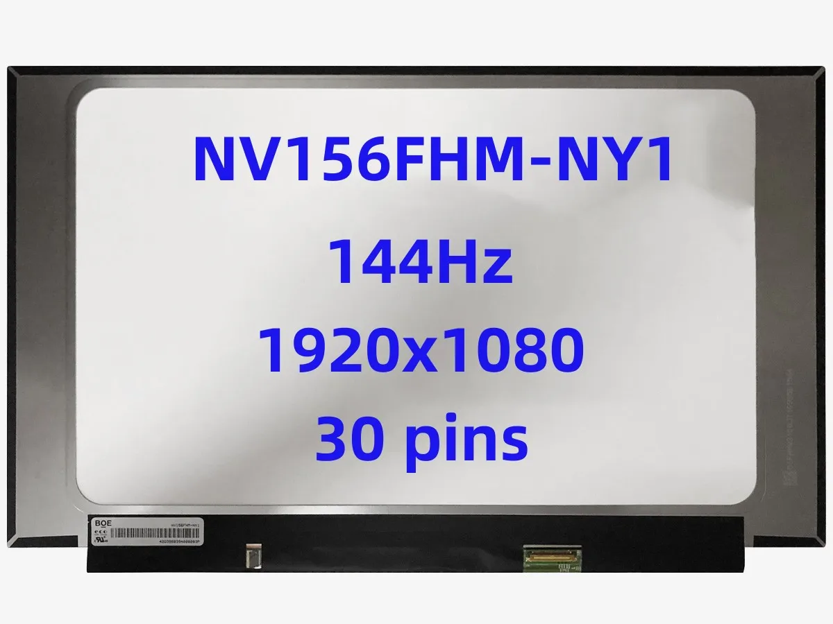 Portátil Tela Lcd Nv156fhm-ny1 para Dell g3 3590 g5 5500 Asus Tuf Fx505 A15 506iv Ips Display Fhd1920x1080 30 Pinos Edp 15.6 144hz