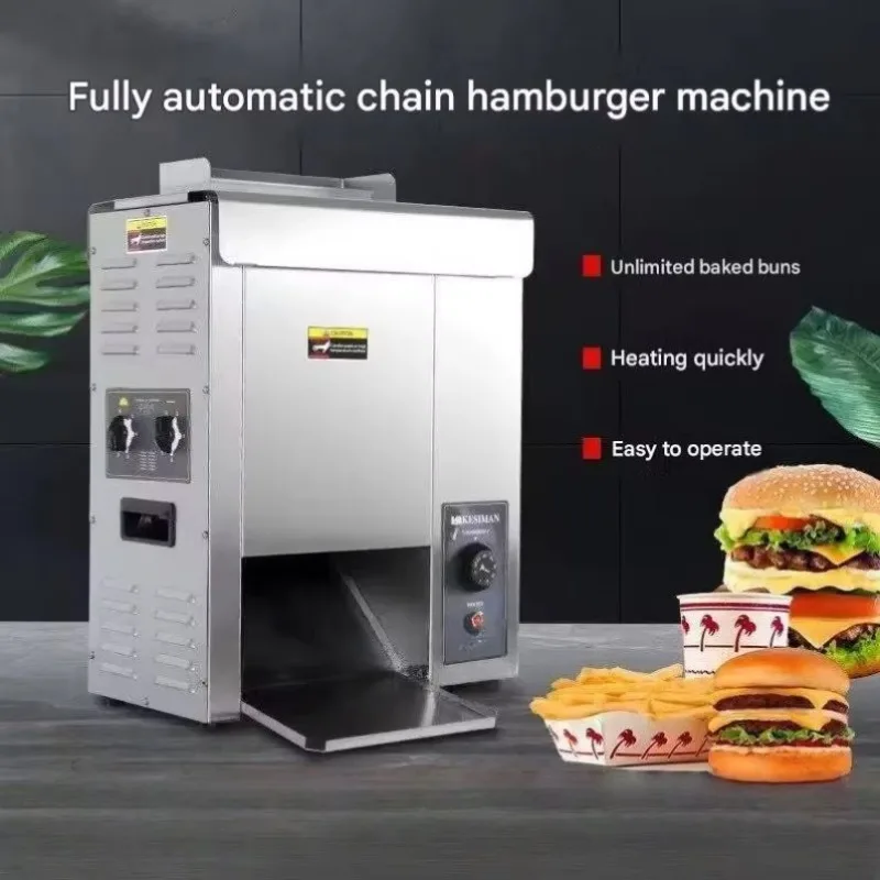Automatic Hamburger Buns Machine Hamburger Bun Warmer Machine For Heating Frozen Hamburger Bread