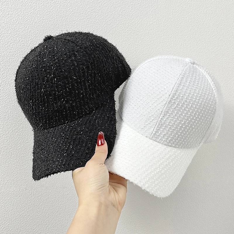 

Arrivalsummer Baseball Cap For Women Ins Sweet Hard-top Peaked Cap Easiest For Match Bright Silk Casual Visor Trendy