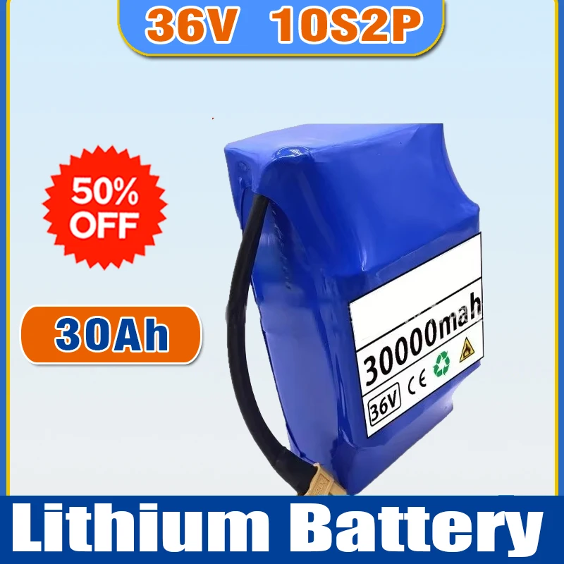 36V 30Ah 10s2p Battery Packs Rechargeable Lithium Ion Battery for Electric Self Balancing Scooter HoverBoard Unicycle