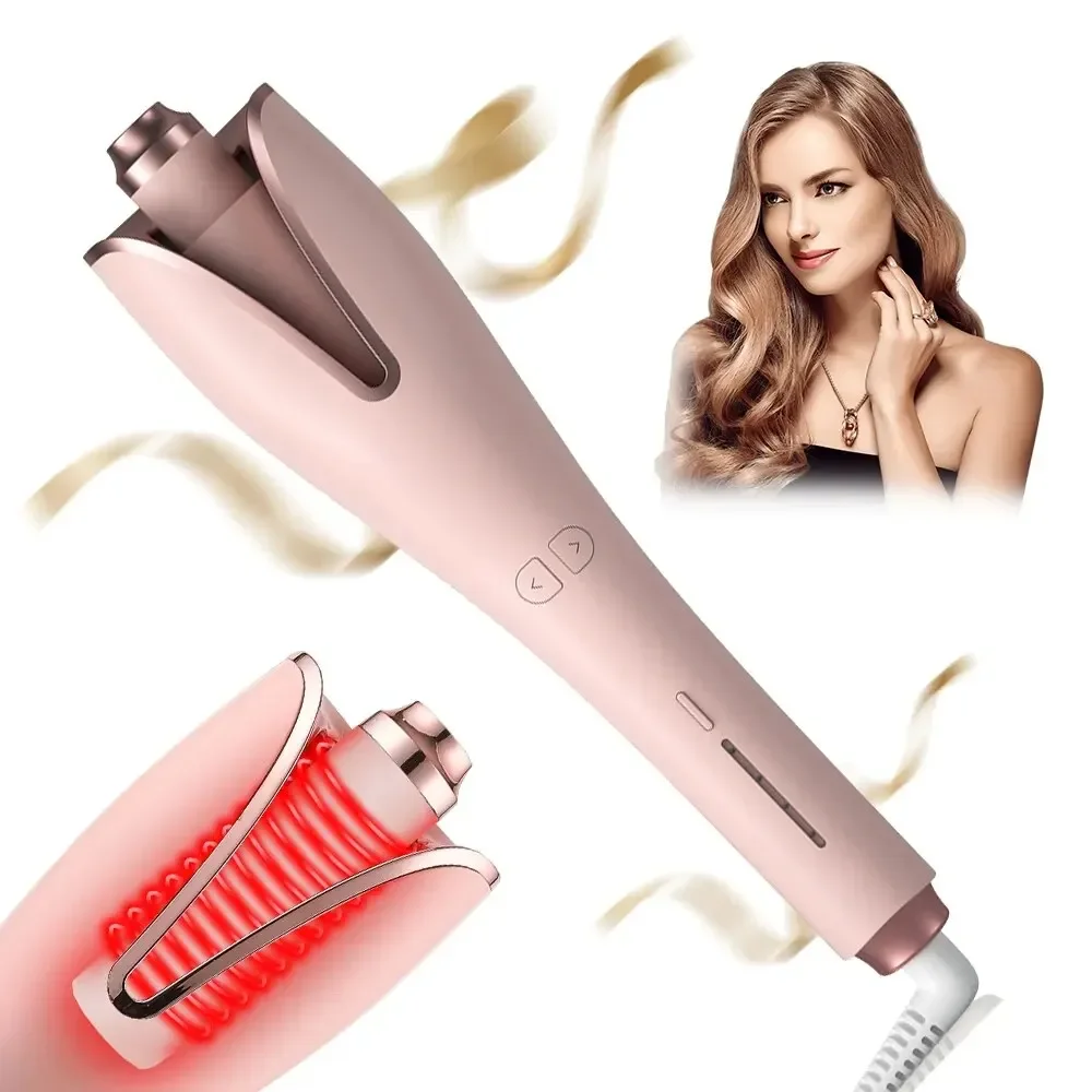

Auto Rotating Wand Curl Ceramic Hair Curler Auto Hair Curling Iron Negative Ions Professional Rotating Curling Wand Hair Waver