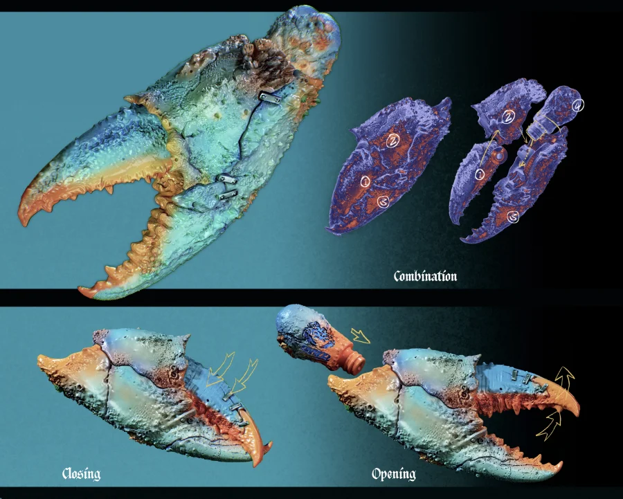 (voorverkoop) Krabaccessoireskitmodel op schaal 1/12 voor 6''Mezco-lichaam