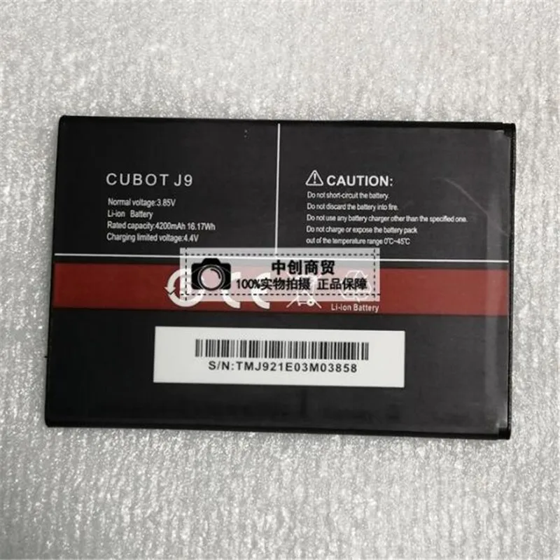 

In Stock for CUBOT J9 battery 4200mAh New production Date High capacity Long standby time for CUBOT battery