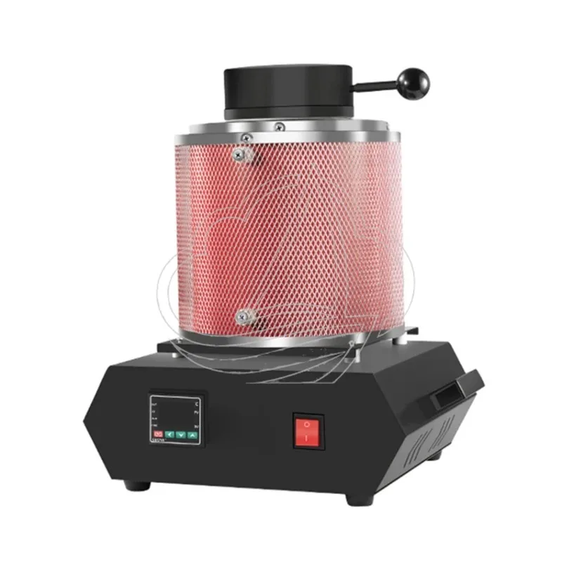 

3KG Portable Digital Metal Melting Furnace 1500W 1150℃ for Gold Silver Jewelry Casting