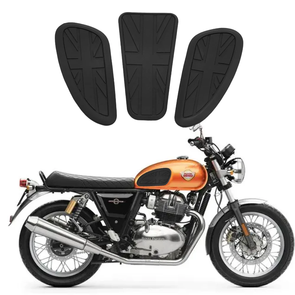 For Royal Enfield Interceptor 650 Motorcycle Accessories Fuel Tank Sticker Protector Sheath Knee Tank Pad Grip Decal