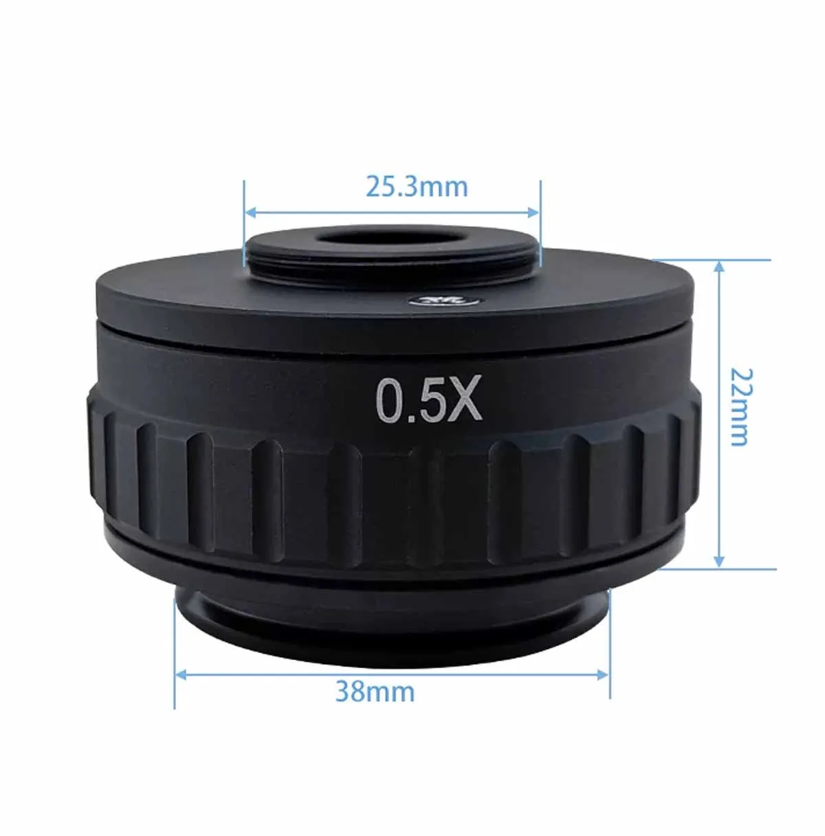 CTV 0.35/0.5/1X Focus Adjustable C Mount Adapter 38MM Ring, CCD Interface Camera Zoom Lens for New Type of Trinocular Stereo Mic