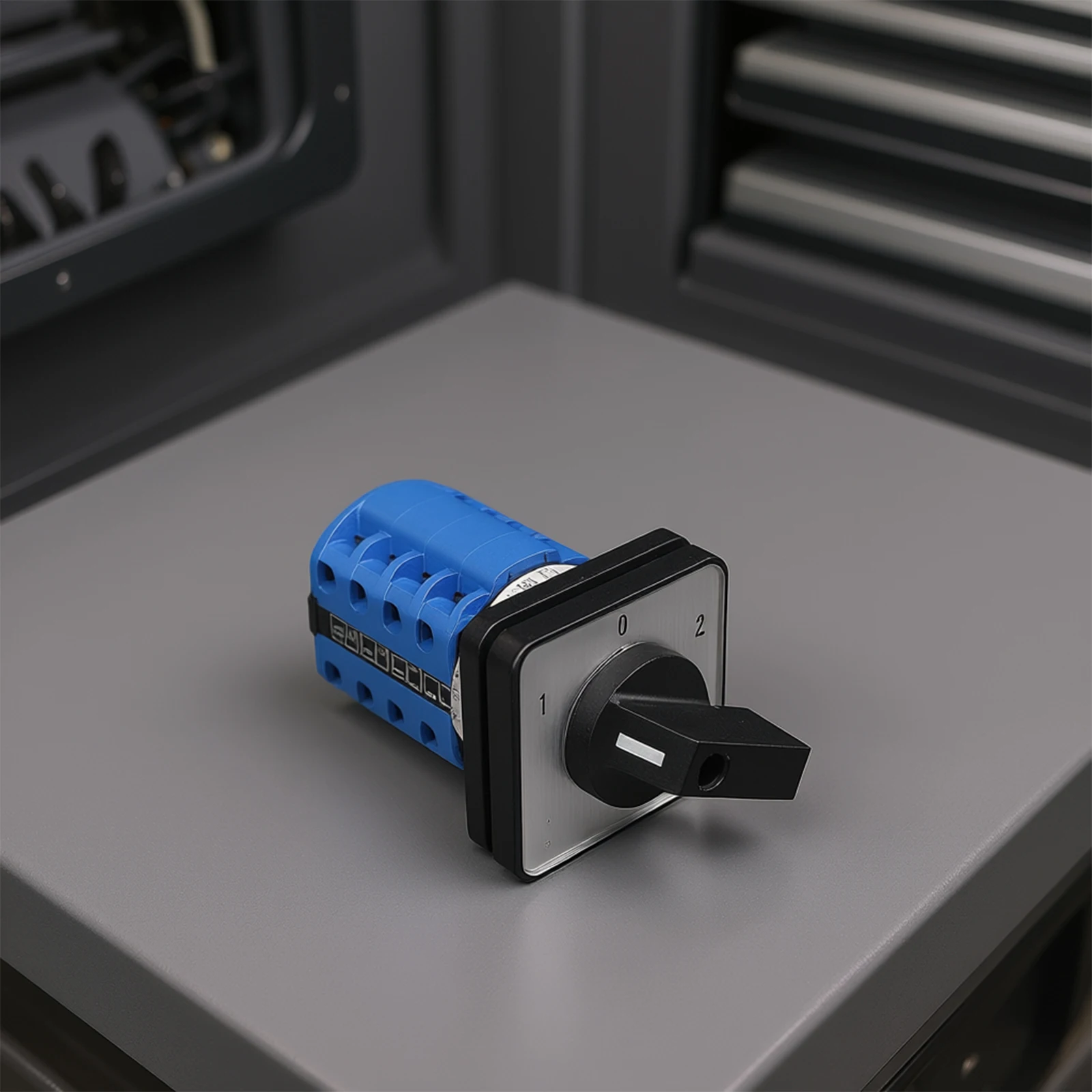 

Поворотный кулачковый резервный переключатель на 20 А, 4 полюса и 16 клемм, компактный размер панели, коррозионностойкие материалы, автоматический выключатель