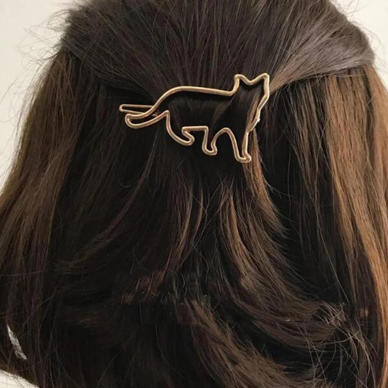 1PC Katze Dekor Haarspange für den täglichen Gebrauch für Mädchen Frisuren Casual Street Claw Clips Haarklammern Haarspangen, Schulsachen