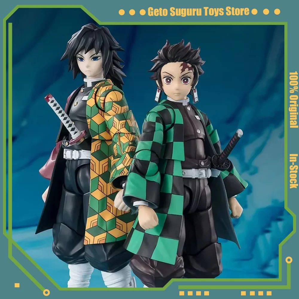 

Bandai Original S.H.Figuarts SHF Demon Slaye Kimetsu No Yaib Giyu Tomioka Action Figure Movable Anime Model Collection Toys Gift