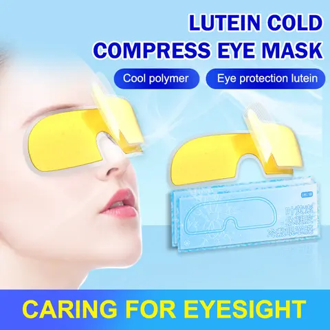 1/2/5pcs Eye Care Patch Gel Mask Cold Compress Eye Mask Feels Comfortable Moist And Cool Lutein Ice Mask Cold Compress Eye Patch