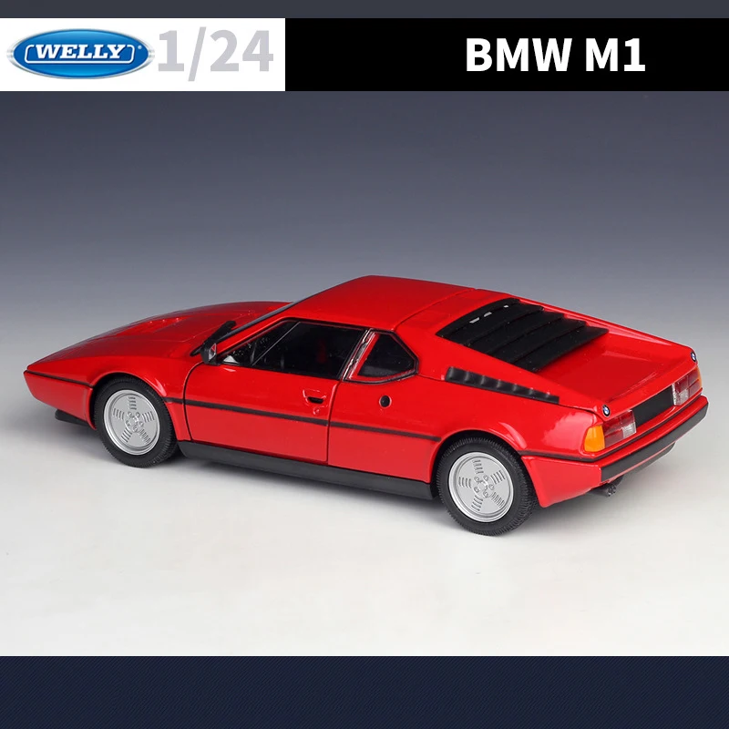 WELLY 1:24 BMW M1 alliage voiture moulé sous pression et véhicules jouets modèle de voiture Miniature échelle modèle de voiture jouet pour les enfants