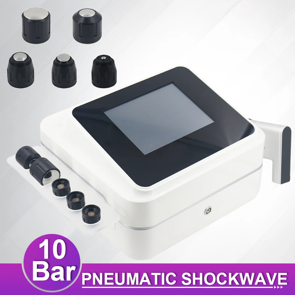 

10Bar Pneumatic Shockwave Therapy Machine For Effective Foot Pain Relief Massager New ED Treatment Physiotherapy Shock Wave