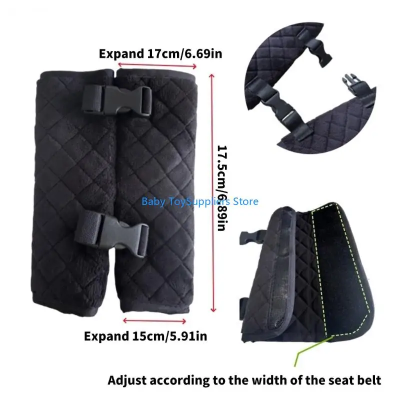 R1WF 1 Pair Car Safety Belt Buckle Harness Baby Chest Guard Anti Escape Clip for Infant Safe Chest Harness Safety Fastener