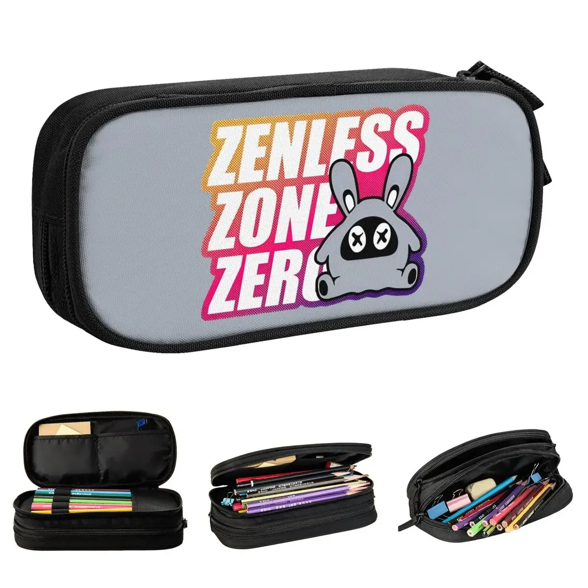 

Lovely Zenless Zone Zero Pop Pencil Case ZZZ Game Pencilcases Pen Holder for Student Big Bag School Supplies Zipper Accessories