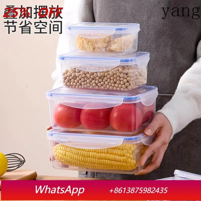 

Yjq 2pcs multi-functional sealed refrigerator fresh-keeping bowl microwave oven heating lunch box food storage fresh-keeping box