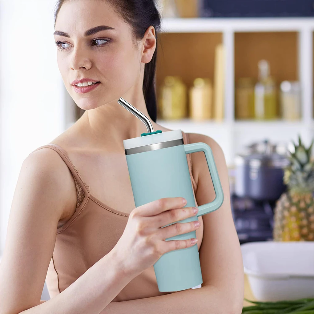 

30pcs Stainless Steel Stylish Metal Straws Set Say Goodbye To Single Plastic Straws Ensuring
