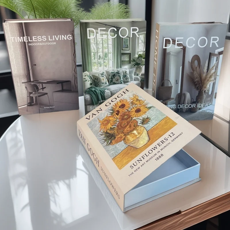 يسوع الصليب الكتاب المقدس الفاخرة وهمية كتاب صندوق تخزين الكتب الزخرفية ديكور المنزل طاولة القهوة غرفة نوم زخرفة الديكور الداخلي #3