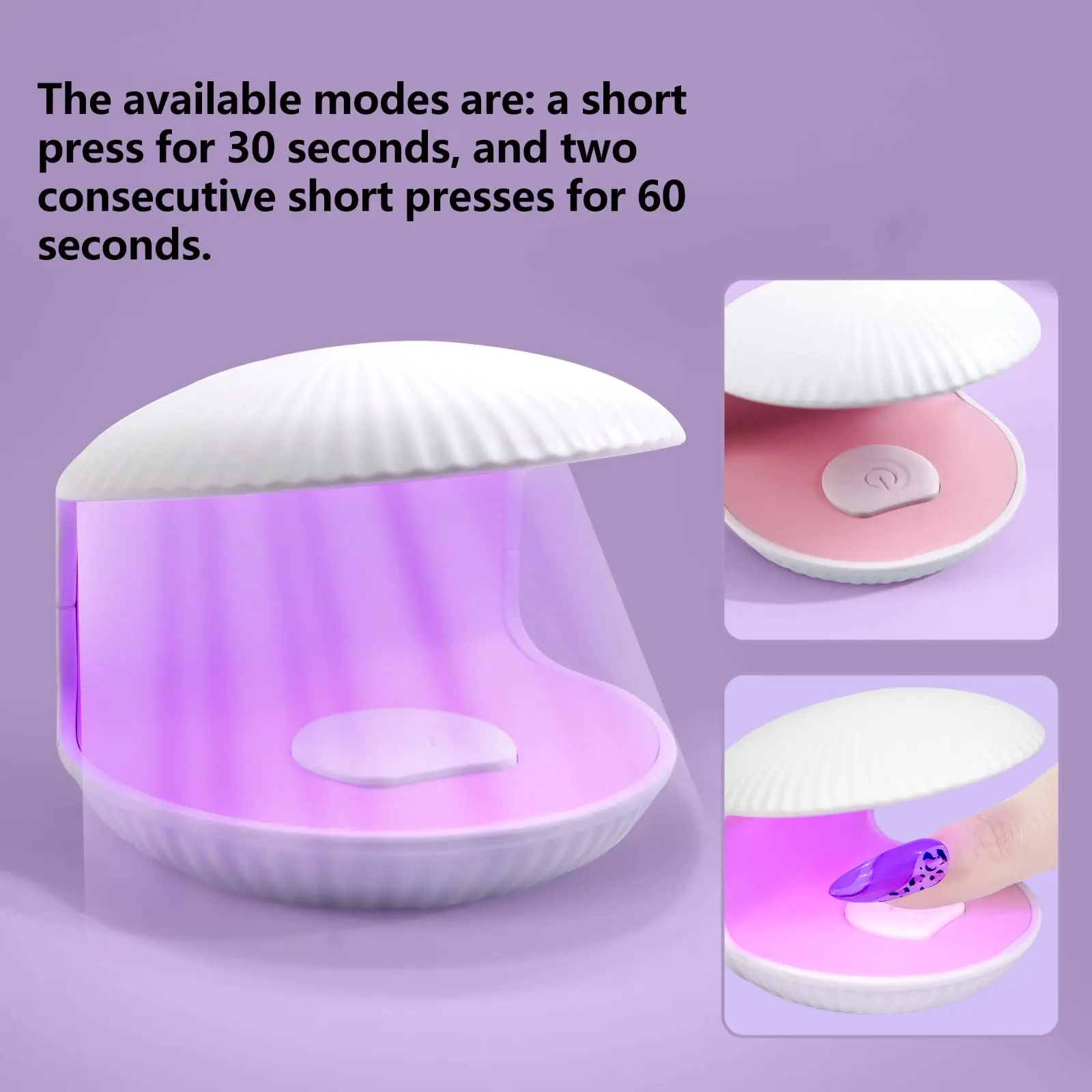 LINMANDA مصباح أظافر LED صغير سريع الجفاف مصباح أظافر جل 18 وات لمسمار ملصقات الأظافر مجفف للعلاج السريع المحمول علاج الأظافر الخفيفة