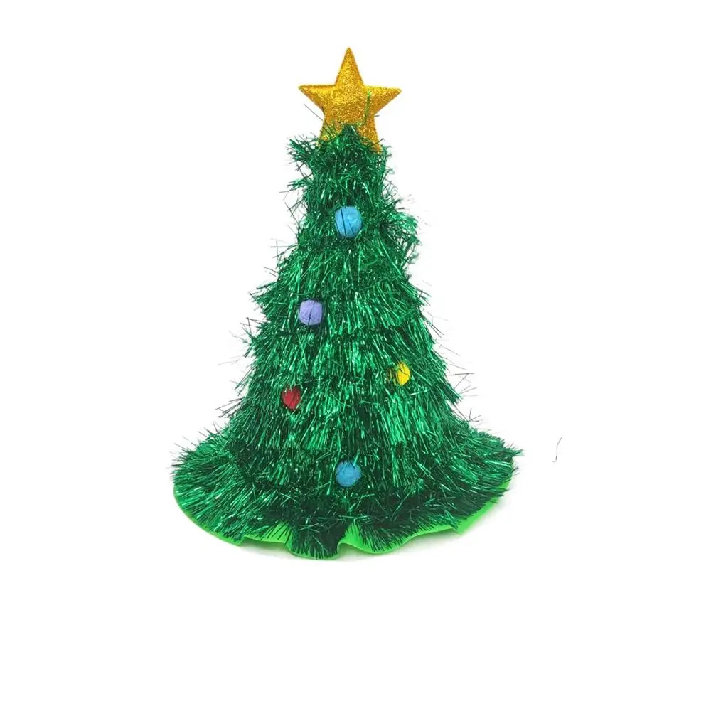 Costume Shiny  Ball For  Home For Adult Gift Cloth Christmas Hat Christmas Tree Hat Xmas Ornaments Christmas Decor