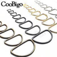 Metal D Ring D-rings Buckle for Belt Handbag Strap Bag Hardware Sewing Accessories 10mm 13mm 15mm 20mm 25mm 32mm 38mm 50mm
