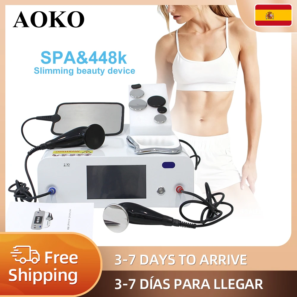 Appareil de beauté à pénétration thermique AOKO 448K, machine de circulation pour le lifting du visage, rajeunissement de la peau, perte de poids, dispositif amincissant
