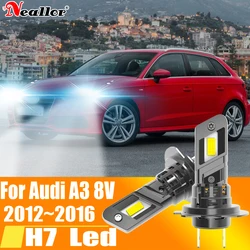 2pcs High Power H7 Led Headlight Canbus No Error H18 Car Bulb 6000K White Light Moto Diode Lamp 12v 55w For Audi A3 8V 2012~2016